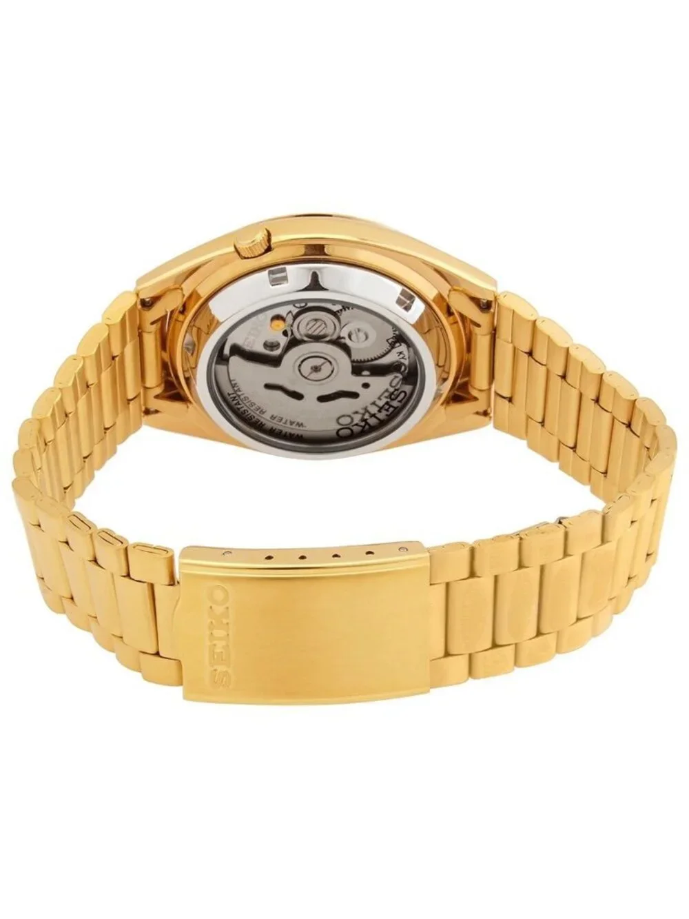 NWT Seiko Series 5 Automatic Gold Dial Men's Watch